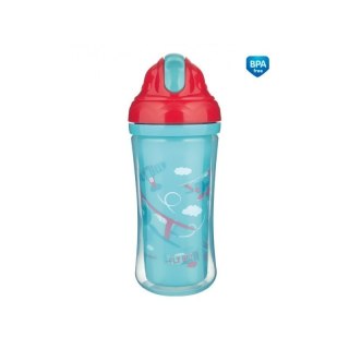 Bidon z sil.rur. 260ml samolot CANPOL BABIES