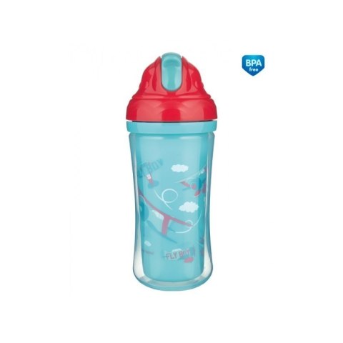 Bidon z sil.rur. 260ml samolot CANPOL BABIES