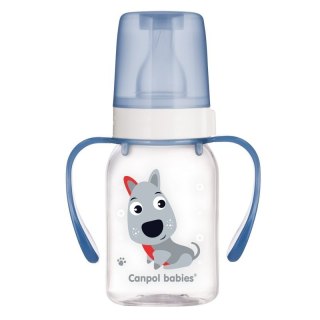 Butelka 120ml dekor+uch.bpa 0% CANPOL BABIES