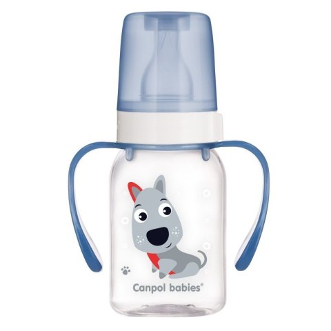 Butelka 120ml dekor+uch.bpa 0% CANPOL BABIES