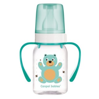 Butelka 120ml dekor+uch.bpa 0% CANPOL BABIES