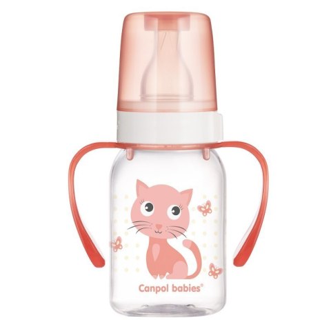 Butelka 120ml dekor+uch.bpa 0% CANPOL BABIES