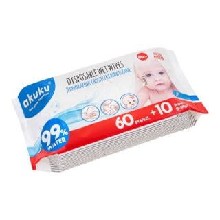 Jednorazowe chusteczki nawilż. AKUKU