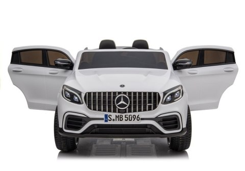 Auto na Akumulator Mercedes GLC 63S Dwuosobowy Światła LED MP3 Biały