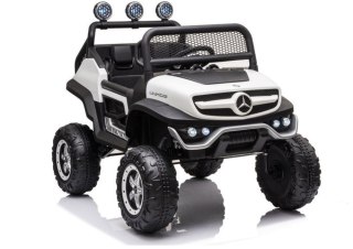Pojazd na Akumulator Mercedes Unimog S Światła LED MP3 Pilot Biały