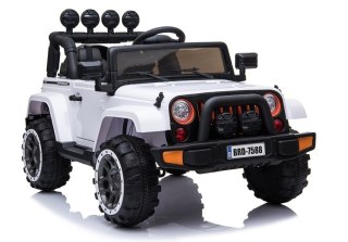 Auto Na Akumulator Jeep BRD-7588 Światła LED MP3 Pilot Biały 4x4