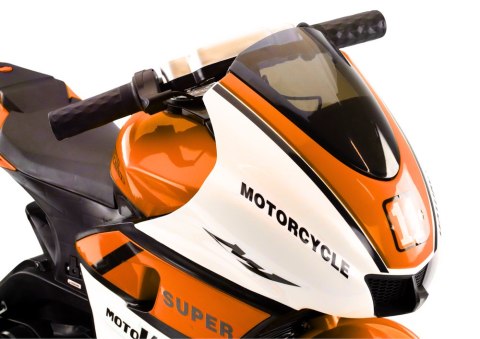 Motorek Trójkołowy Dla Dzieci HT-5188 Światła LED MP3 Pomarańczowy