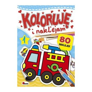 Koloruję i naklejam 1 AWM WYDAWNICTWO