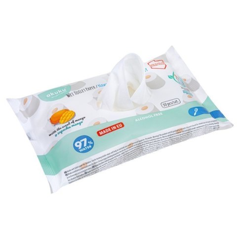 Nawilżany papier toaletowy AKUKU