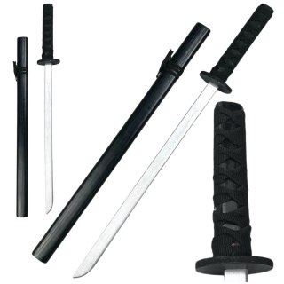 Drewniana Katana Miecz Do Zabawy Treningu Rekwizyt Czarny 70cm