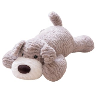 Pluszowa Maskotka Przytulanka Piesek Jasnoszary 30cm