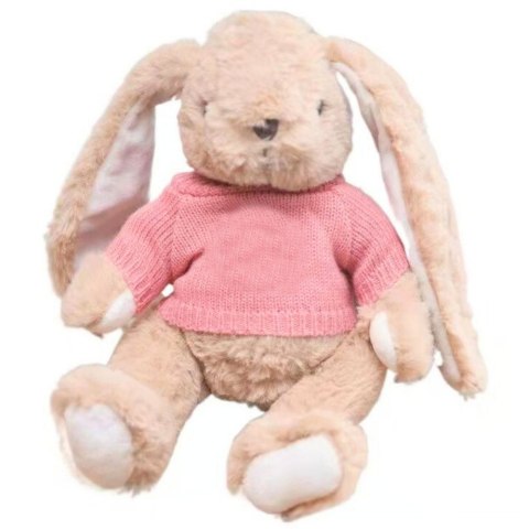 Pluszowa Maskotka Przytulanka Zając Sweterek Różowy 22cm