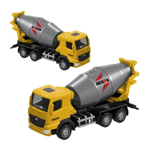 Betoniarka Metalowa Model Kolekcjonerski Huina Żółta 1:80