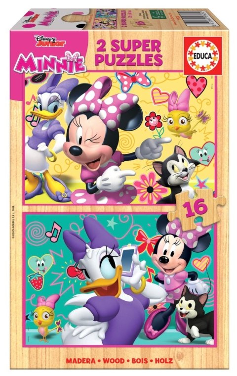 PUZZLE 2X16 DREWNO MYSZKA MINN