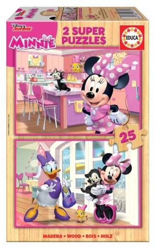 PUZZLE 2X25 DREWNO MYSZKA MINN