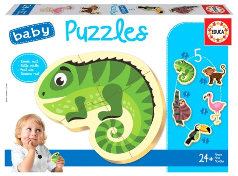 PUZZLE 3-5 ZWIERZĘTA TROPIKALN