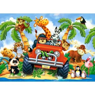 Puzzle 60el. softies on safari CASTOR