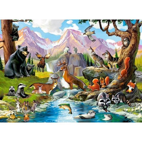 Puzzle 70 forest animals CASTOR