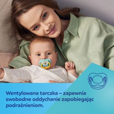 Smoczek sil. sym. 0-6m leniwiec CANPOL BABIES