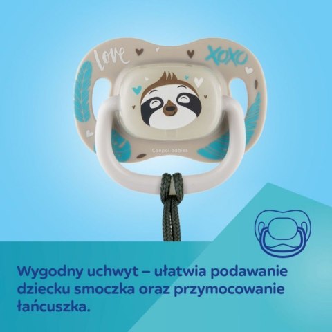 Smoczek sil. sym. 0-6m leniwiec CANPOL BABIES