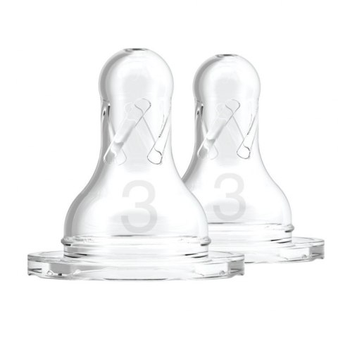 Smoczki 3 standard silicon 2 szt 6m+ DR BROWNS
