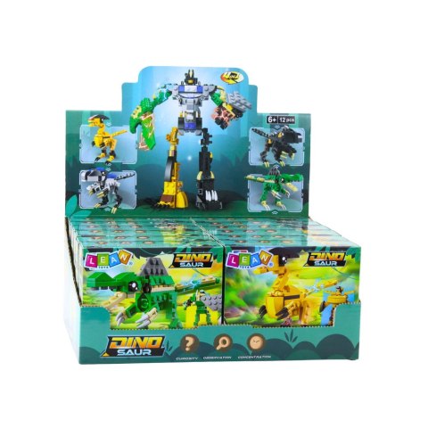 Klocki Konstrukcyjne Dinozaur Robot 2w1 57-70 el. Mix