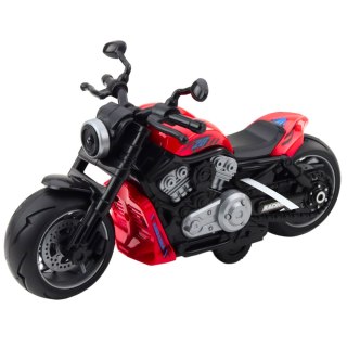 Motocykl Zabawkowy Na Baterie Napęd Światła Dźwięki Czerwony