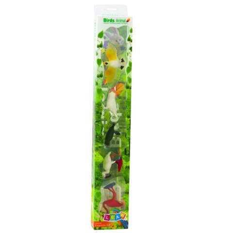 Zestaw Mini Figurki Ptaki Egzotyczne Papużki Flaming 5 el.