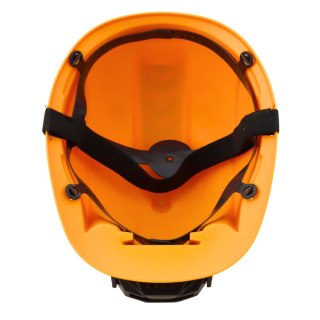 Kask Budowlany Dla Dzieci Z Latarką Czołową Opaska Pod Brodę Żółty