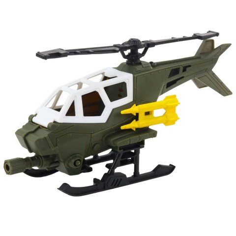 Zestaw Militarny Helikopter Wojskowy Figurka Żołnierza Broń