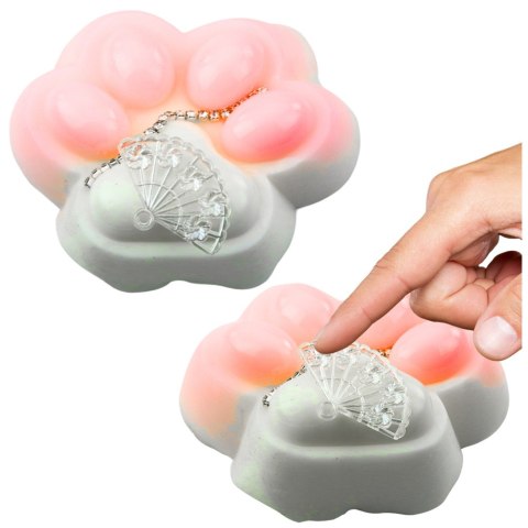 Gniotek Kocia Łapka Antystresowa Sensoryczna Squishy Ozdoby Biała