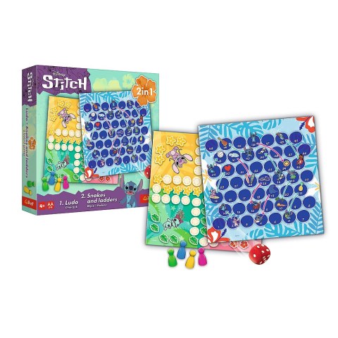 Gra klasyczna Lilo & Stitch 2w1 Chińczyk Węże i drabiny Trefl 02656