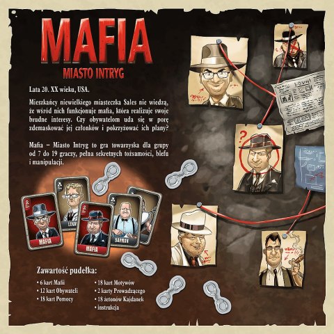 Gra towarzyska Mafia Miasto intryg Trefl 02297