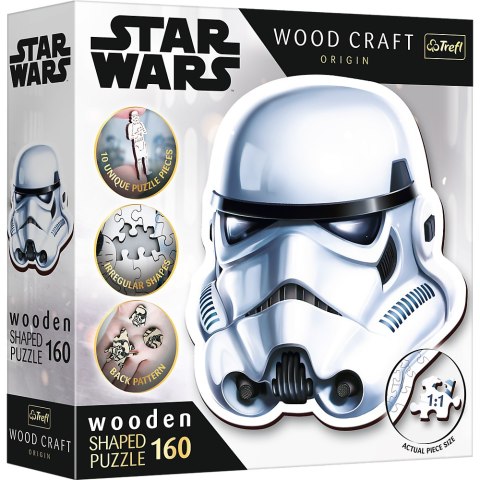 Puzzle drewniane - 160 - Gwiezdne wojny - STAR WARS - Hełm Szturmowca - Trefl 20188