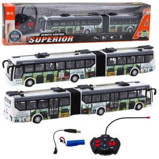 Trolejbus Miejski Zdalnie Sterowany RC Światła Transport Publiczny