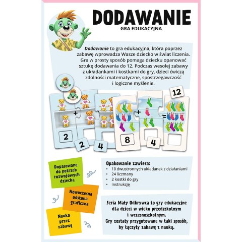 Gra dla dzieci Dodawanie Mały odkrywca Trefl 02805