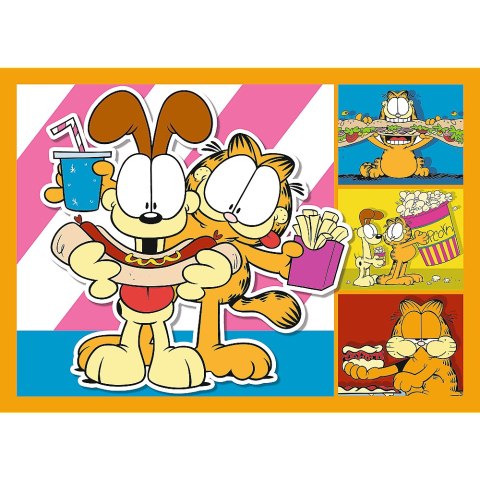 Puzzle - 4w1 (35, 48, 54, 70) - Garfield Kocha lazanię - Trefl 34673