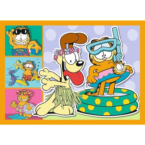 Puzzle - 4w1 (35, 48, 54, 70) - Garfield Kocha lazanię - Trefl 34673