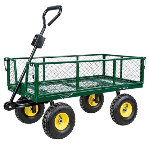 Wózek Ogrodowy Transportowy Składany Przyczepka Stalowa 200 kg