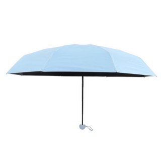 Parasolka Kieszonkowa Składana z Ochroną UV UPF 50+ Etui Niebieska 90 cm