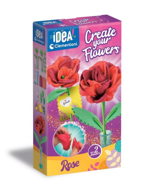 Idea Art Zestaw Kreatywny Mini Fabryka Kwiatów Róża Clementoni 18168