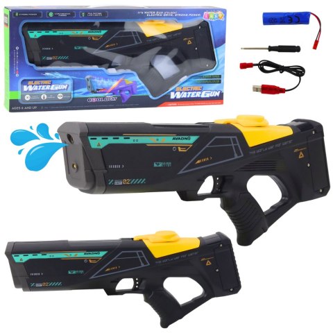 Elektryczny Pistolet Karabin Na Wodę 550 ml Zasięg 10m Czarny