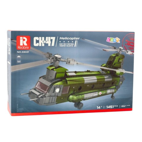 Zestaw Klocków Konstrukcyjnych Helikopter Wojskowy CH-47 Chinook 1451 el.