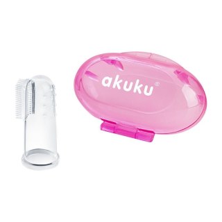 Szczoteczka silikonowa pink AKUKU