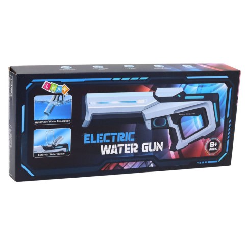 Kosmiczny Pistolet Broń Na Wodę Elektryczny Biały 9m 300ml