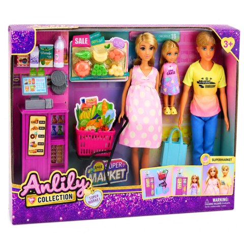 Lalki Anlily Rodzina w Supermarkecie Sklep Lalka W Ciąży Akcesoria Zestaw