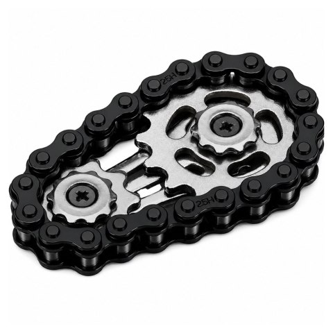 Fidget Spinner Łańcuch Zębatki Antystresowy Stal Nierdzewna