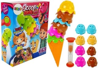 Gra Zabawa Zręcznościowa Lody w Wafelku Wieża Piramidka Gałki Lodów