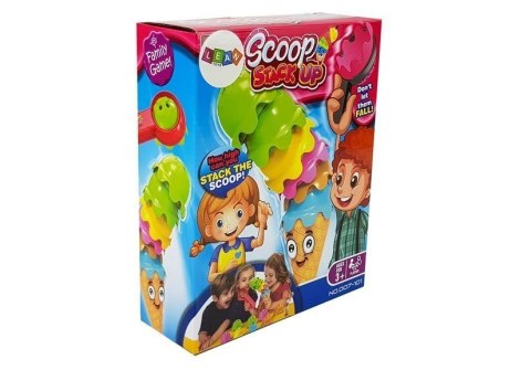 Gra Zabawa Zręcznościowa Lody w Wafelku Wieża Piramidka Gałki Lodów