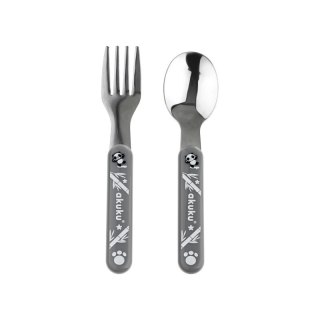 Zest. sztućców metalowych grey AKUKU
